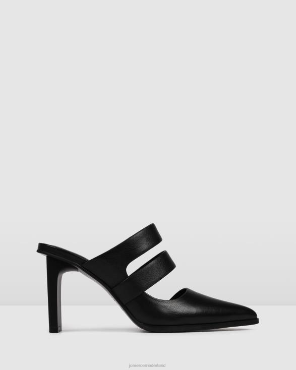 vada hoge hakken 46LN113 zwart leer Jo Mercer schoenen