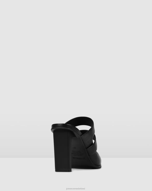 vada hoge hakken 46LN113 zwart leer Jo Mercer schoenen