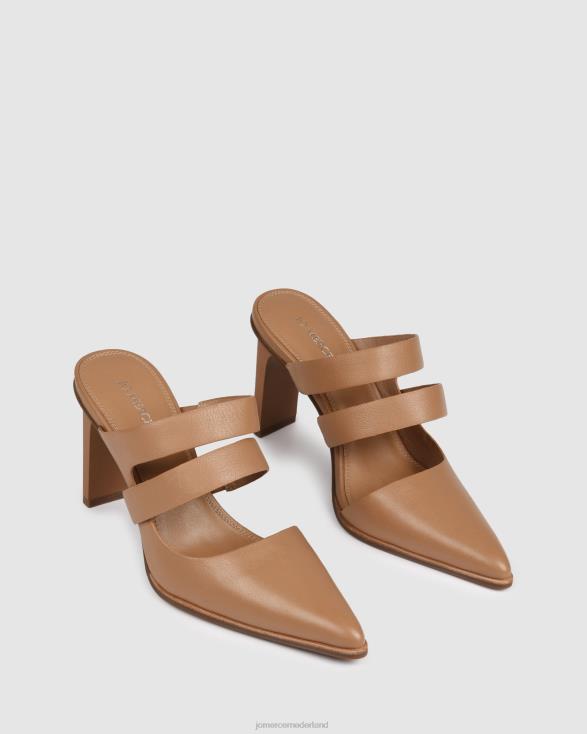 vada hoge hakken 46LN114 beige leer Jo Mercer schoenen