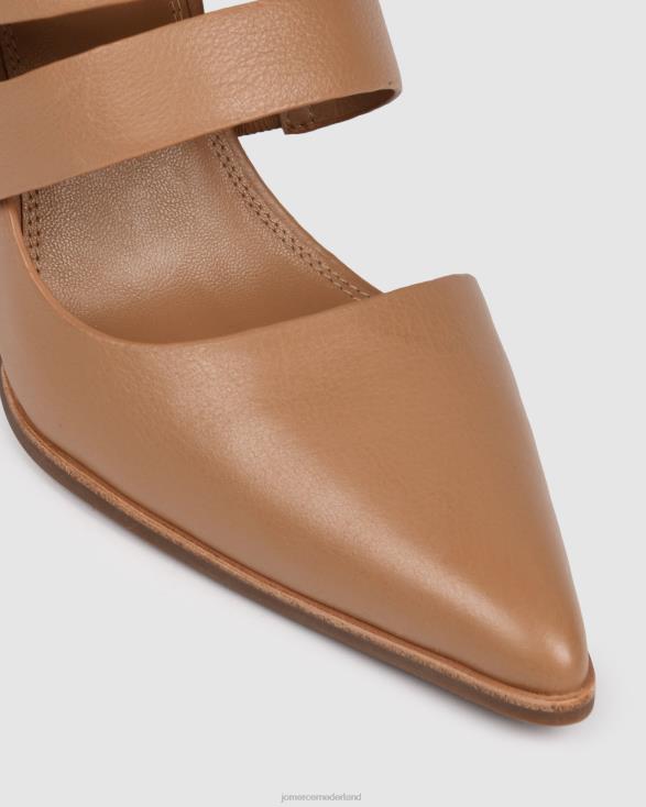 vada hoge hakken 46LN114 beige leer Jo Mercer schoenen