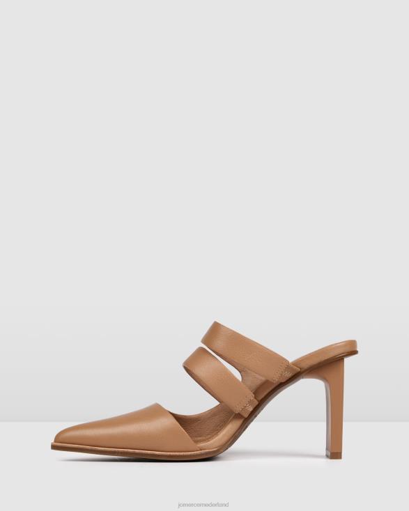 vada hoge hakken 46LN114 beige leer Jo Mercer schoenen