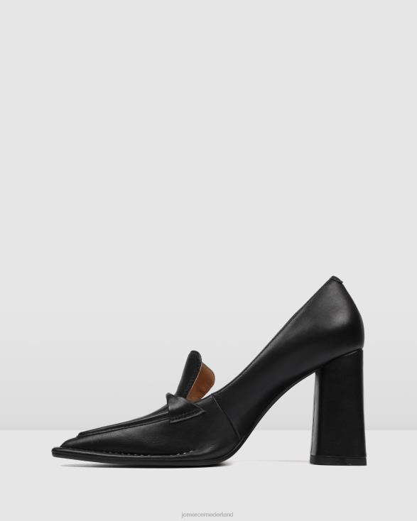 verlang naar hoge hakken 46LN79 zwart leer Jo Mercer schoenen