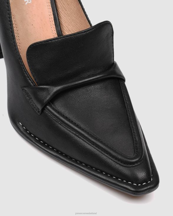 verlang naar hoge hakken 46LN79 zwart leer Jo Mercer schoenen