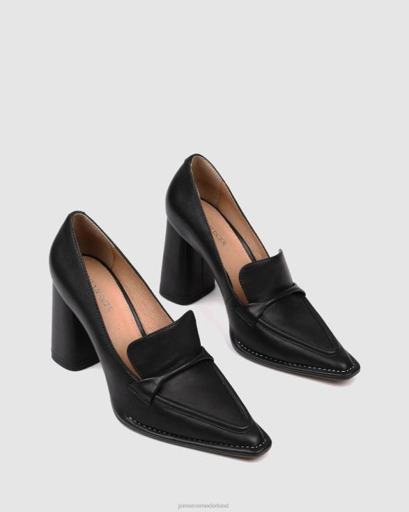 verlang naar hoge hakken 46LN79 zwart leer Jo Mercer schoenen