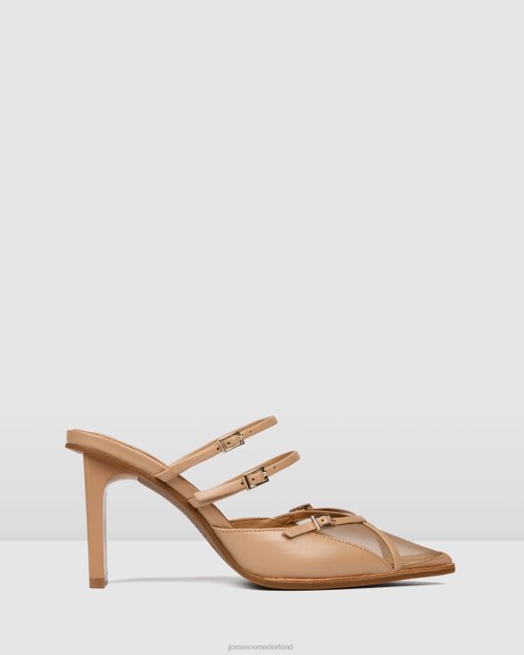 veronica hoge hakken 46LN126 beige leer Jo Mercer schoenen