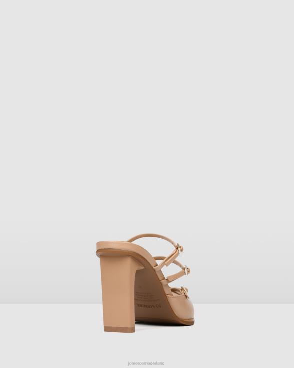 veronica hoge hakken 46LN126 beige leer Jo Mercer schoenen