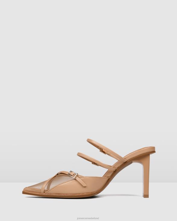 veronica hoge hakken 46LN126 beige leer Jo Mercer schoenen