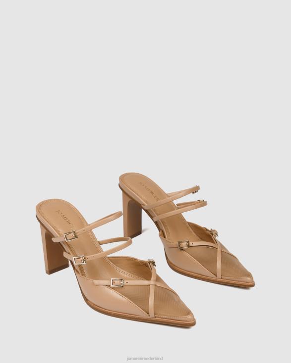 veronica hoge hakken 46LN126 beige leer Jo Mercer schoenen