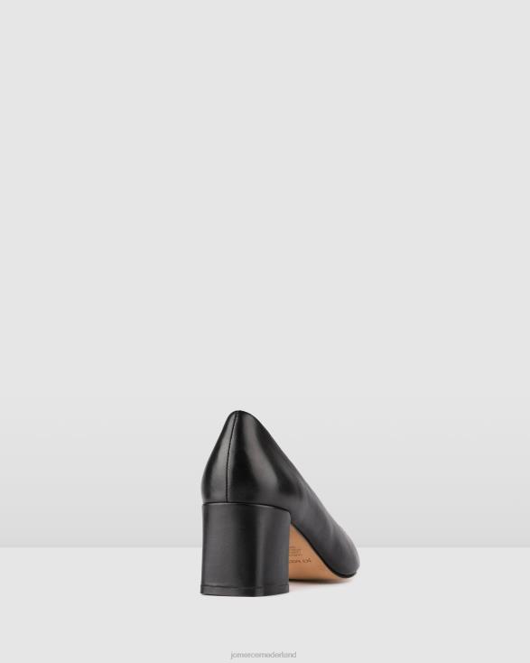 Carrington lage hakken 46LN3 zwart leer Jo Mercer schoenen