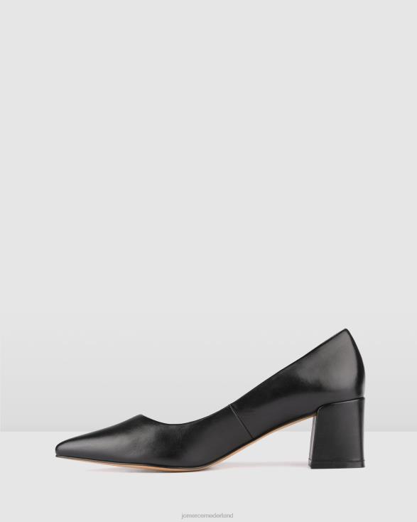 Carrington lage hakken 46LN3 zwart leer Jo Mercer schoenen