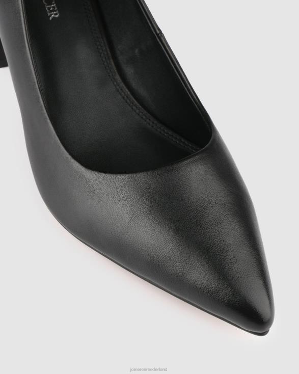 Carrington lage hakken 46LN3 zwart leer Jo Mercer schoenen