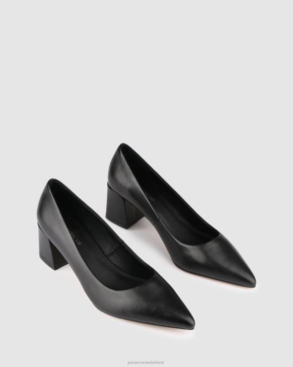 Carrington lage hakken 46LN3 zwart leer Jo Mercer schoenen