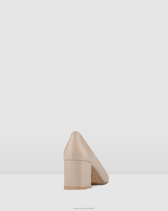 Carrington lage hakken 46LN4 taupe leer Jo Mercer schoenen