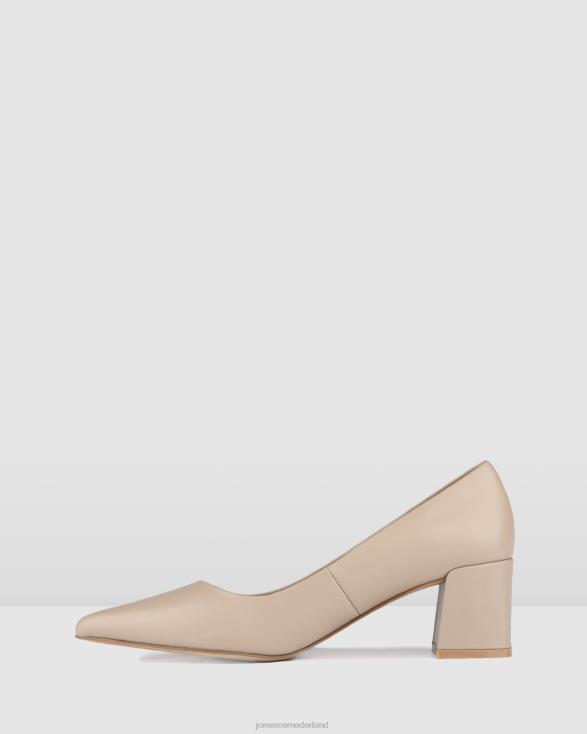 Carrington lage hakken 46LN4 taupe leer Jo Mercer schoenen