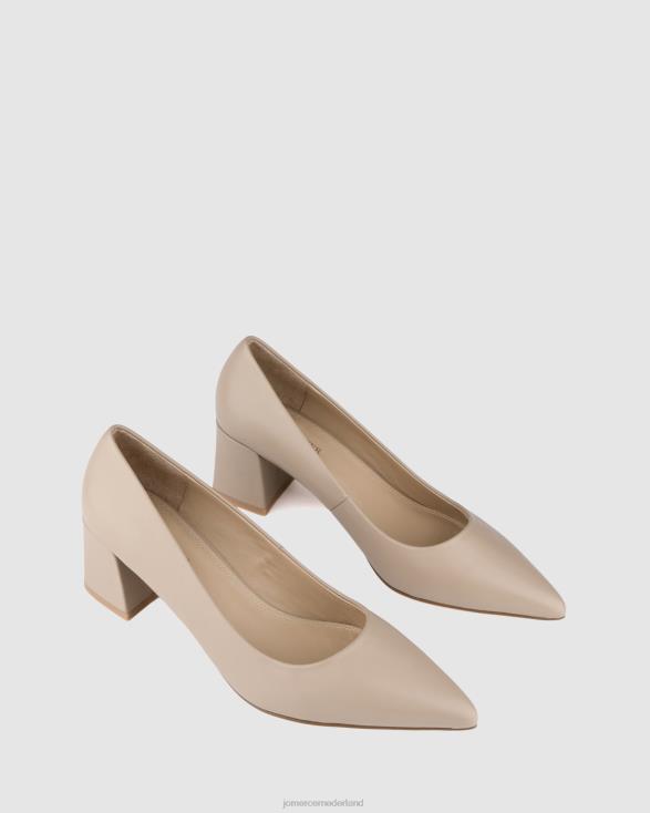 Carrington lage hakken 46LN4 taupe leer Jo Mercer schoenen