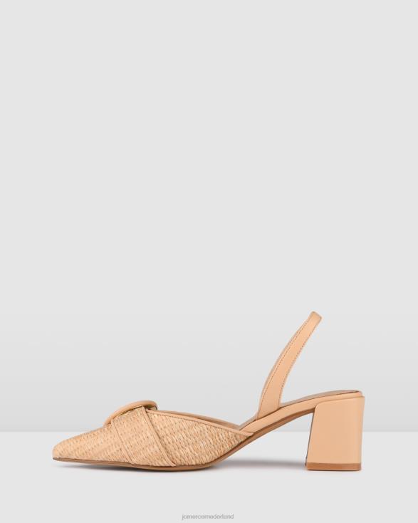 Chelsea lage hakken 46LN14 natuurlijke raffia Jo Mercer schoenen