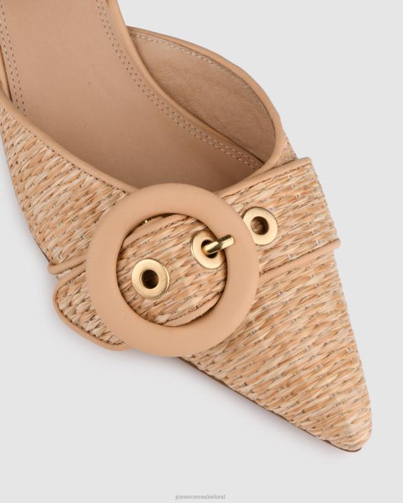Chelsea lage hakken 46LN14 natuurlijke raffia Jo Mercer schoenen
