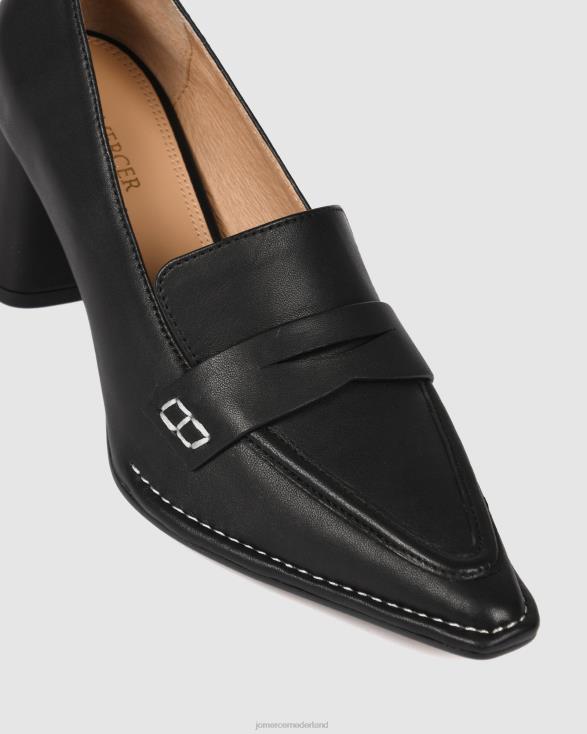 Evelyn lage hakken 46LN7 zwart leer Jo Mercer schoenen