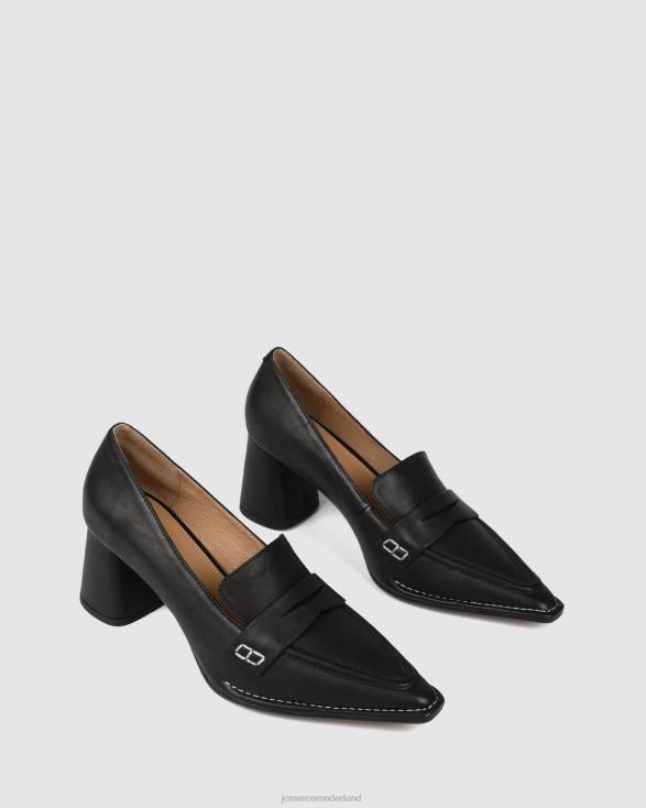 Evelyn lage hakken 46LN7 zwart leer Jo Mercer schoenen