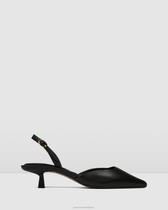 Madison lage hakken 46LN11 zwart leer Jo Mercer schoenen