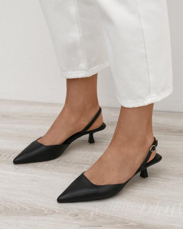 Madison lage hakken 46LN11 zwart leer Jo Mercer schoenen