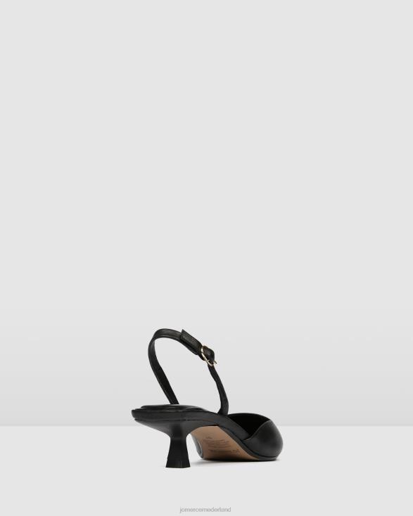 Madison lage hakken 46LN11 zwart leer Jo Mercer schoenen