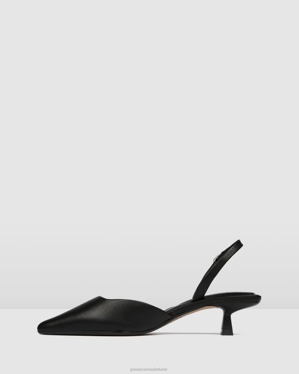 Madison lage hakken 46LN11 zwart leer Jo Mercer schoenen