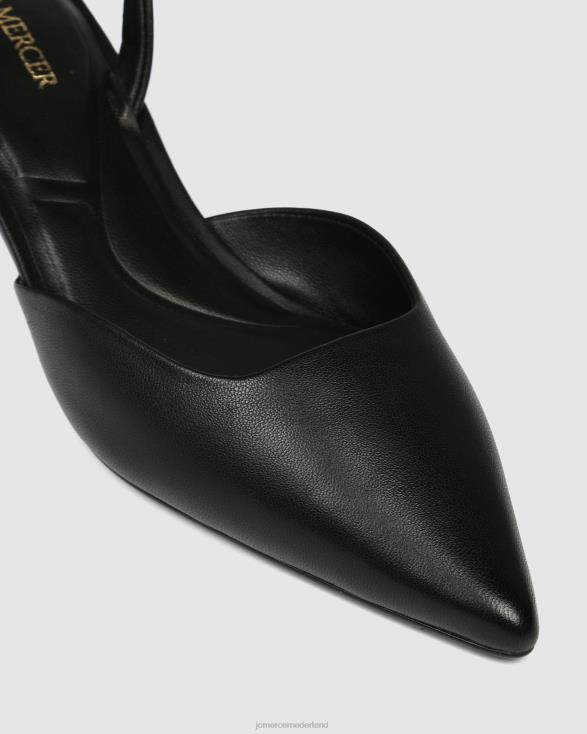 Madison lage hakken 46LN11 zwart leer Jo Mercer schoenen