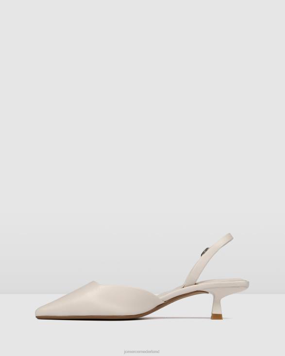 Madison lage hakken 46LN12 gebroken wit leer Jo Mercer schoenen