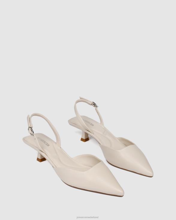 Madison lage hakken 46LN12 gebroken wit leer Jo Mercer schoenen