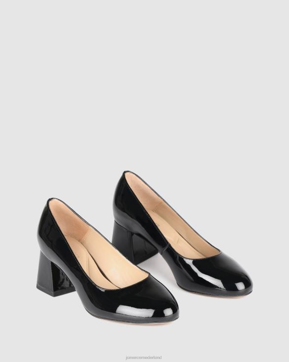 Nena lage hakken 46LN1 zwart patent Jo Mercer schoenen