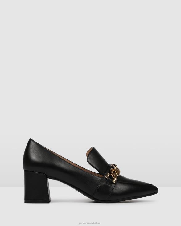 kardinale lage hakken 46LN5 zwart leer Jo Mercer schoenen