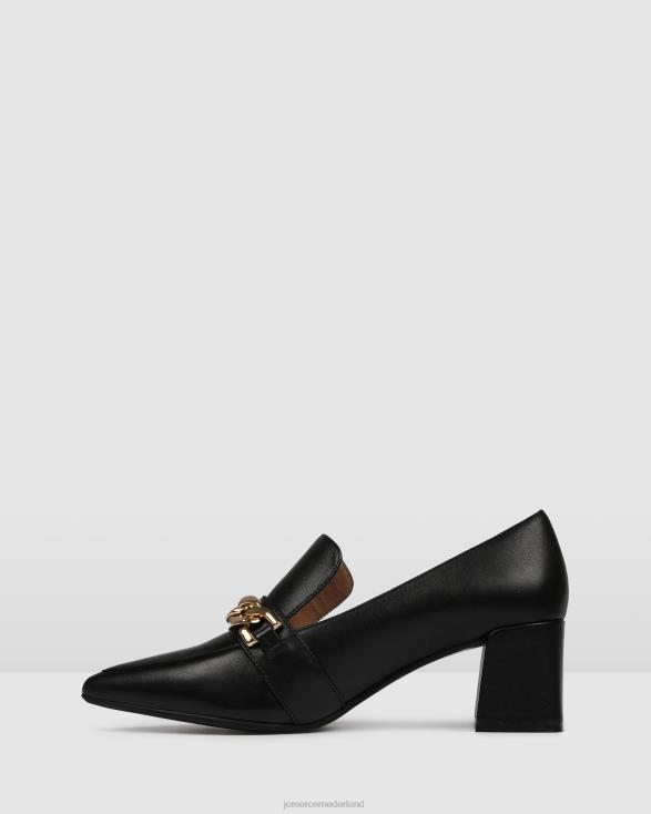 kardinale lage hakken 46LN5 zwart leer Jo Mercer schoenen