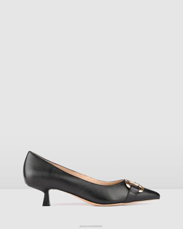 melodie lage hakken 46LN9 zwart leer Jo Mercer schoenen