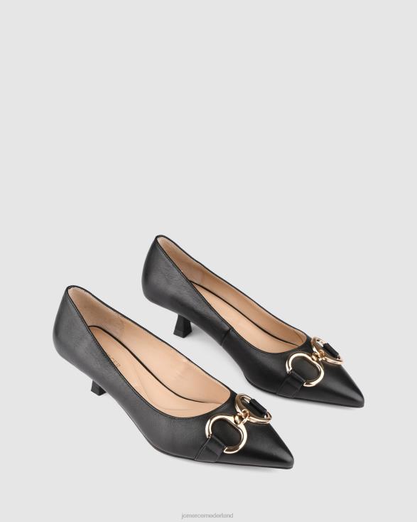 melodie lage hakken 46LN9 zwart leer Jo Mercer schoenen