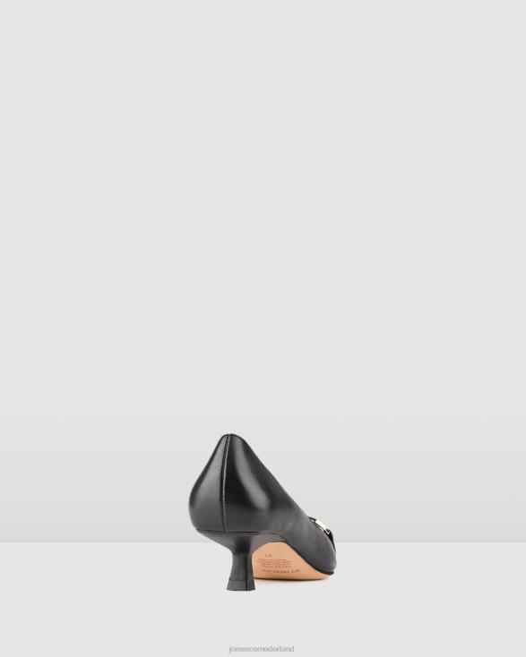 melodie lage hakken 46LN9 zwart leer Jo Mercer schoenen