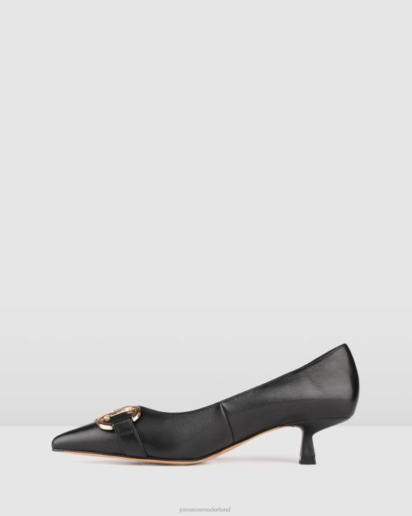 melodie lage hakken 46LN9 zwart leer Jo Mercer schoenen
