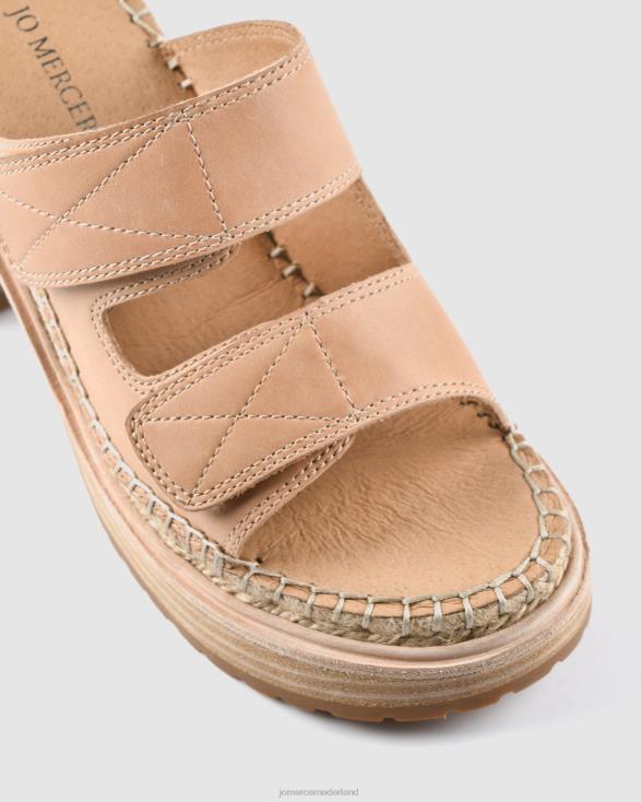 Kruze espadrilles met middenblokhak 46LN48 echt leer Jo Mercer schoenen