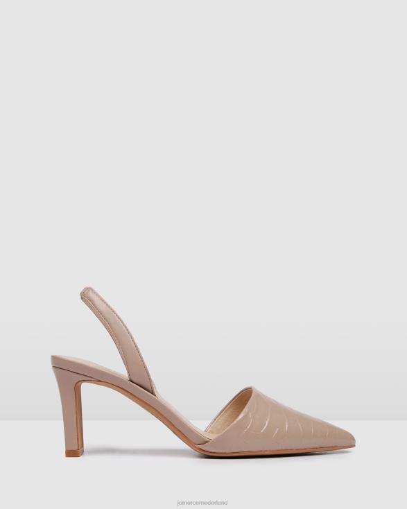 Kyra middelhoge hakken 46LN24 beige leer Jo Mercer schoenen