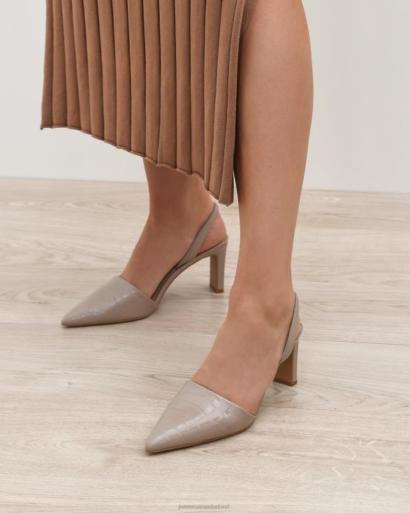 Kyra middelhoge hakken 46LN24 beige leer Jo Mercer schoenen
