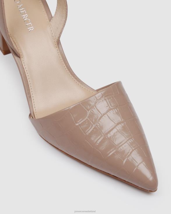 Kyra middelhoge hakken 46LN24 beige leer Jo Mercer schoenen