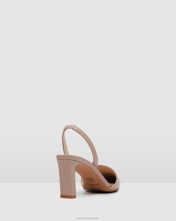 Kyra middelhoge hakken 46LN24 beige leer Jo Mercer schoenen