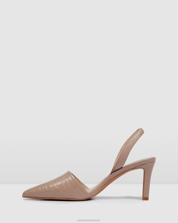 Kyra middelhoge hakken 46LN24 beige leer Jo Mercer schoenen