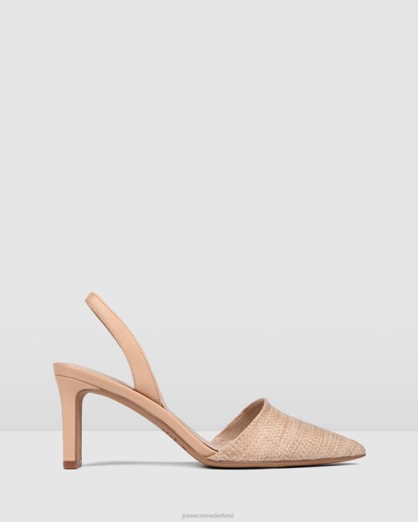 Kyra middelhoge hakken 46LN25 beige raffia Jo Mercer schoenen