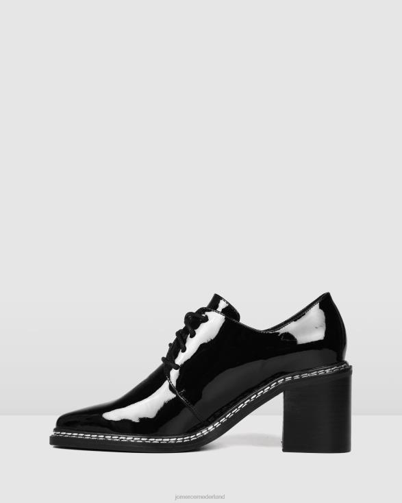 aston middelhoge hakken 46LN15 zwart patent Jo Mercer schoenen