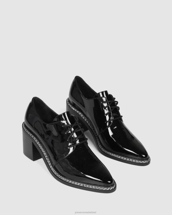aston middelhoge hakken 46LN15 zwart patent Jo Mercer schoenen