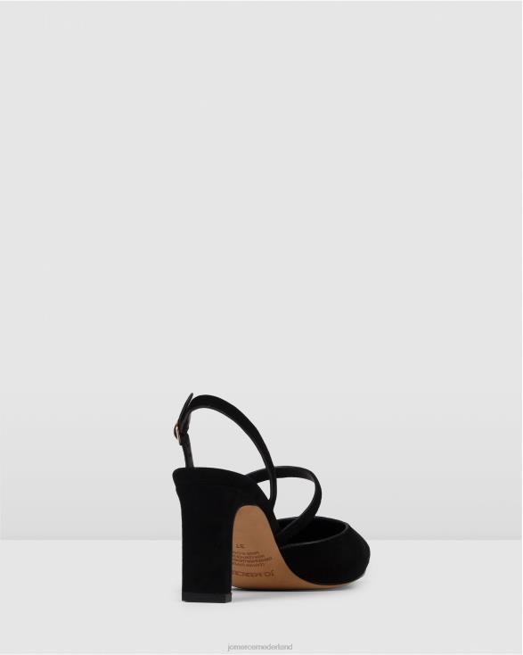 karina halfhoge hakken 46LN27 zwart suède Jo Mercer schoenen