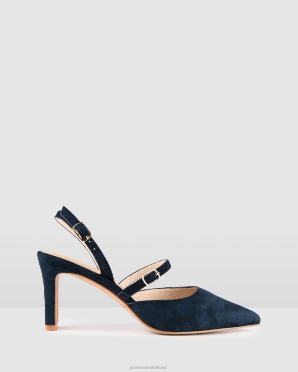 karina halfhoge hakken 46LN29 marineblauw suède Jo Mercer schoenen