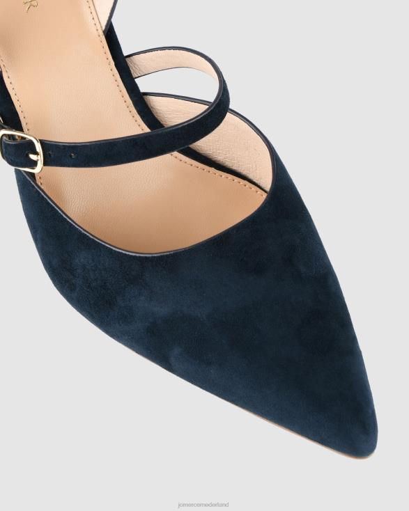 karina halfhoge hakken 46LN29 marineblauw suède Jo Mercer schoenen