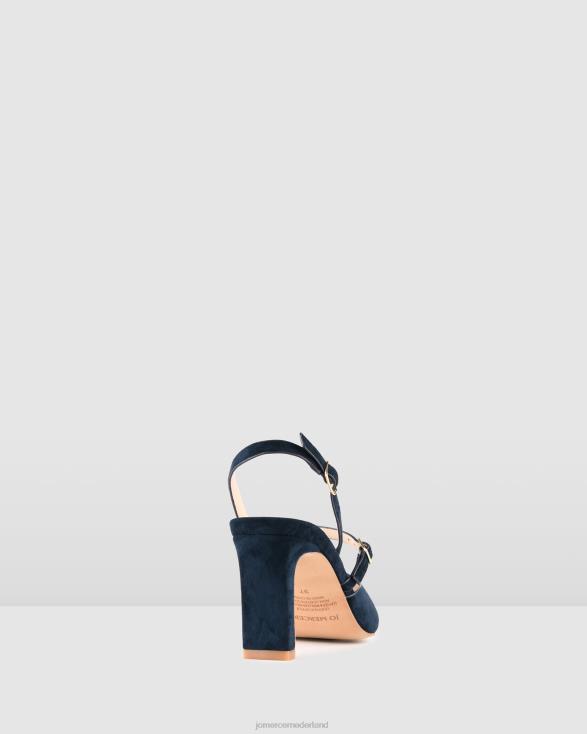 karina halfhoge hakken 46LN29 marineblauw suède Jo Mercer schoenen